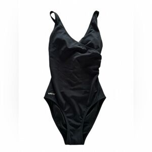 Speedo  Black One Piece Swimsuit | Cross Back Straps | Size 12